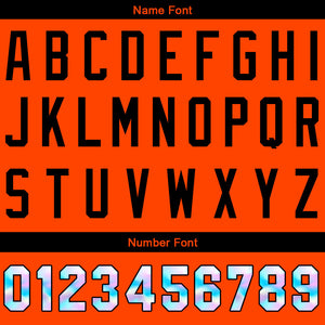 Camiseta de béisbol naranja personalizada con diseño bordado Camisetas de béisbol de hip hop personalizadas
