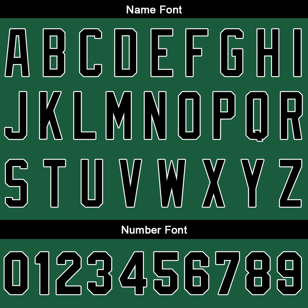 Camiseta de béisbol personalizada con diseño bordado & estilo hip hop & color verde oscuro-negro