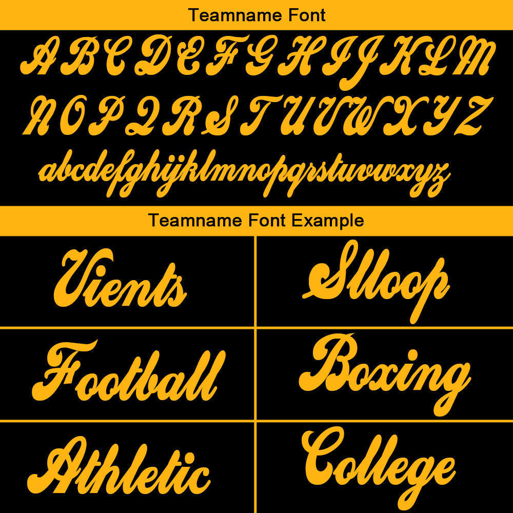 custom authentic gradient fashion football jersey yellow-black
