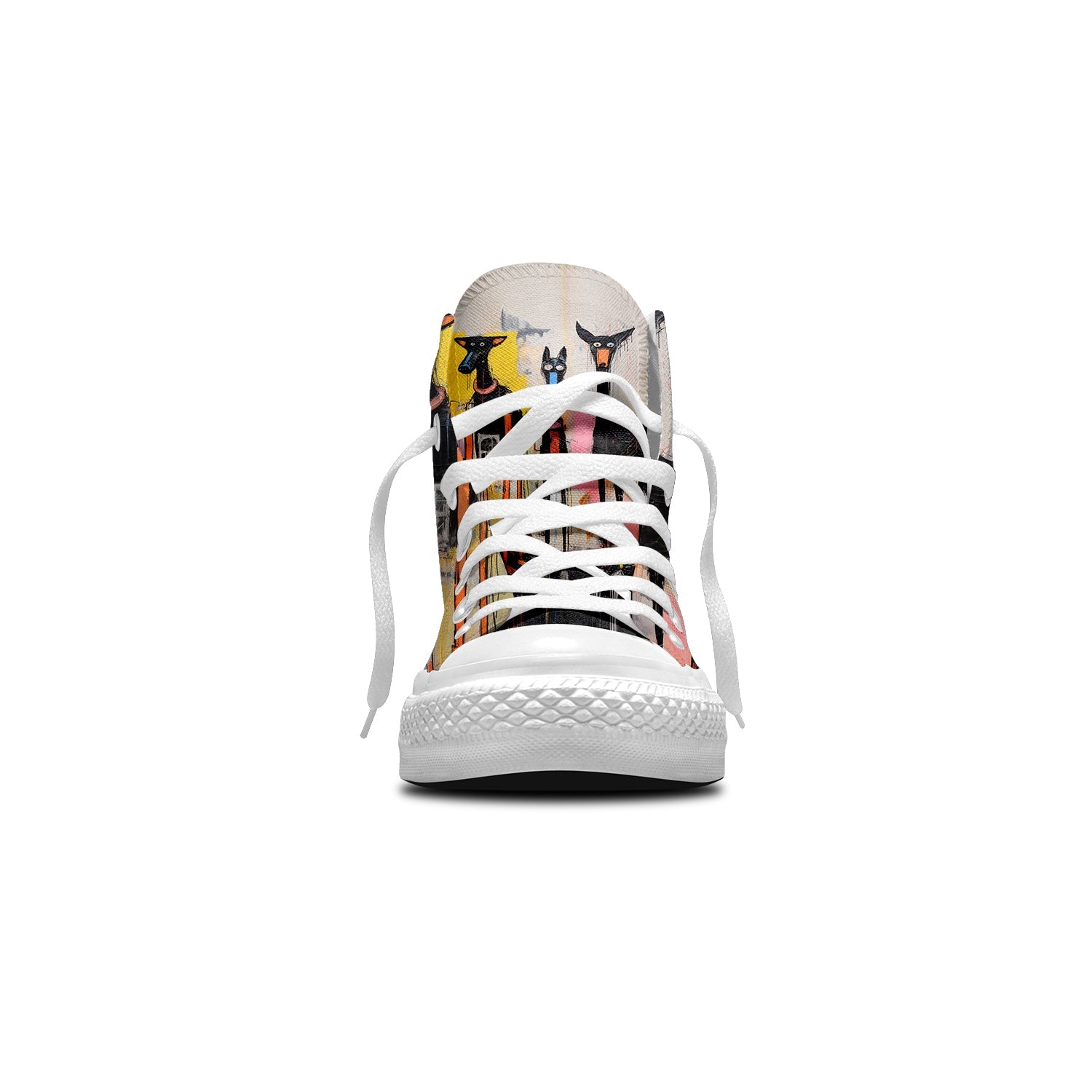Resalta tu estilo con las zapatillas de lona de media caña para hombre y mujer Dog