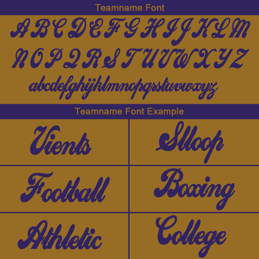 custom authentic gradient fashion football jersey gold-purple-white mesh