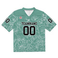 Camiseta de fútbol personalizada con nombre y número del equipo bordados-color verde grisáceo