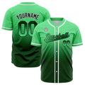 Camisetas de béisbol personalizadas con degradado nombre número y logotipo