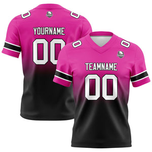 Camisetas de fútbol personalizadas con degradado-nombre-número y logotipo para adultos-niños y equipos