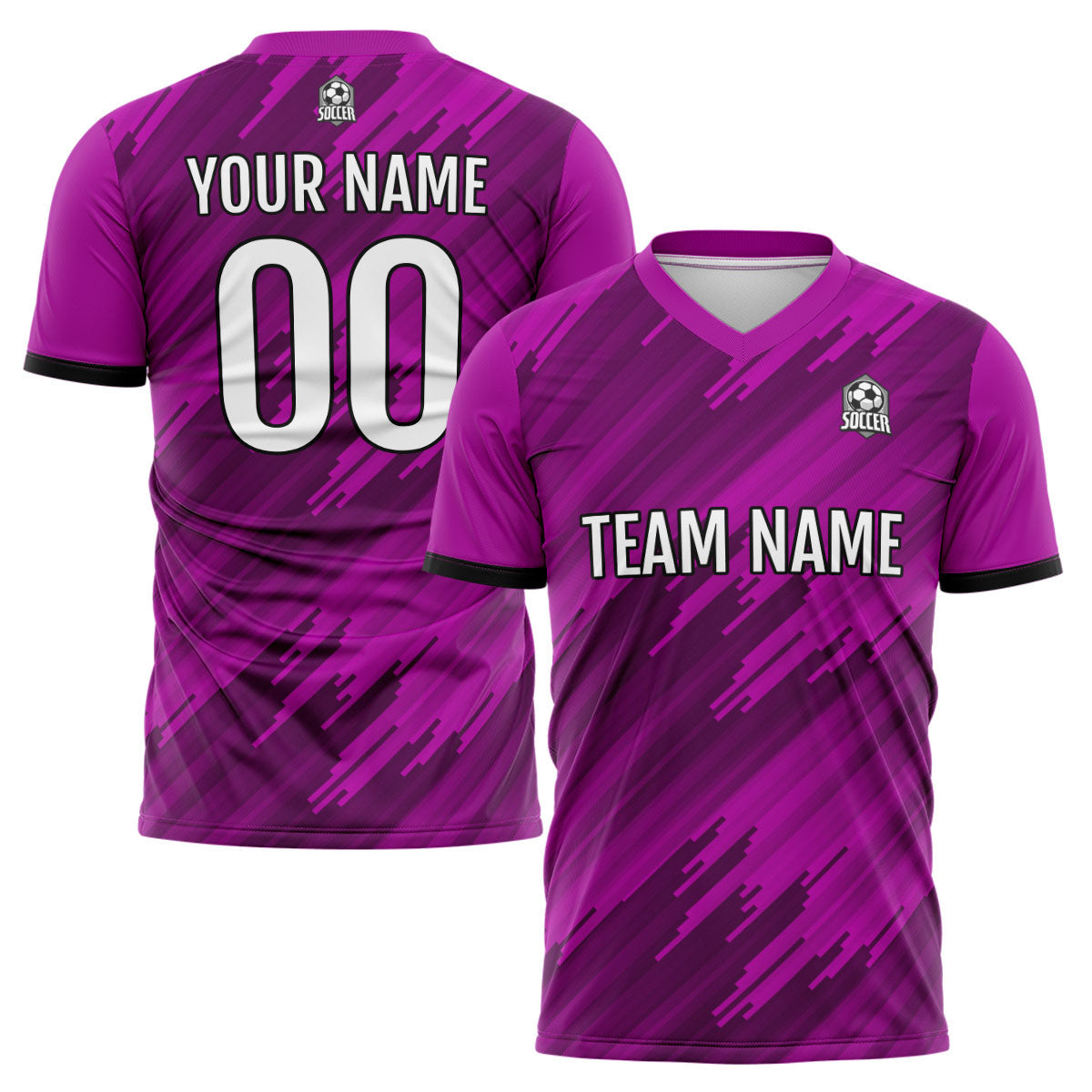 Conjunto personalizado de camiseta y jersey rosa para niños y adultos