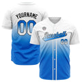 Camisetas de béisbol personalizadas con degradado nombre número y logotipo