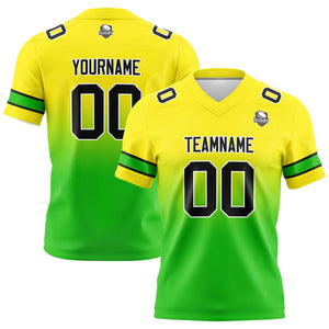Camisetas de fútbol personalizadas con degradado-nombre-número y logotipo para adultos-niños y equipos