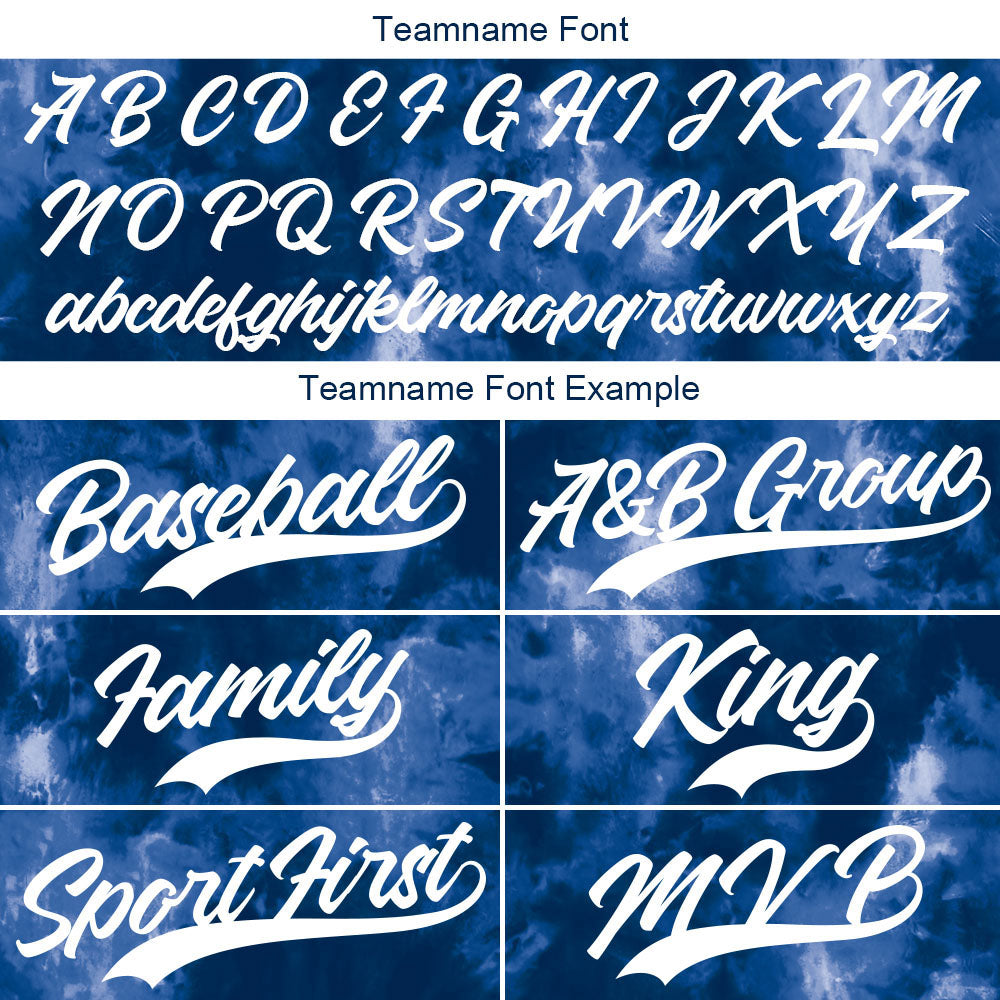 Camiseta de béisbol con dise?o personalizado de estampado completo y te?ido anudado