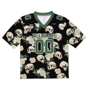 Camiseta de fútbol personalizada con nombre y número del equipo bordados y estampados (Crawl-Green)