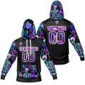 Sudadera con capucha degradada personalizada para hombre-mujer-niña o niño Imprime tu logotipo-nombre y número