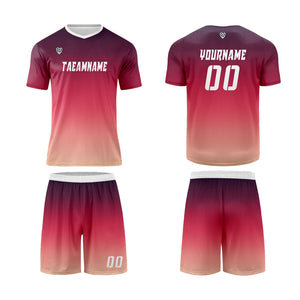 Conjunto personalizado de camiseta de uniforme negra & rosa y amarilla para niños y adultos