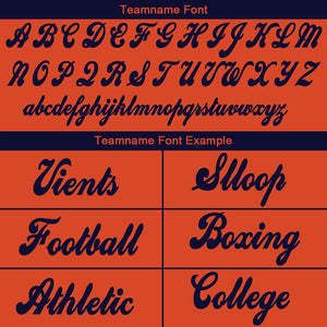 custom authentic drift fashion football jersey orange-navy mesh
