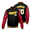 Chaquetas universitarias personalizadas negras y rojas para hombres & mujeres y jóvenes & Chaquetas Letterman personalizadas