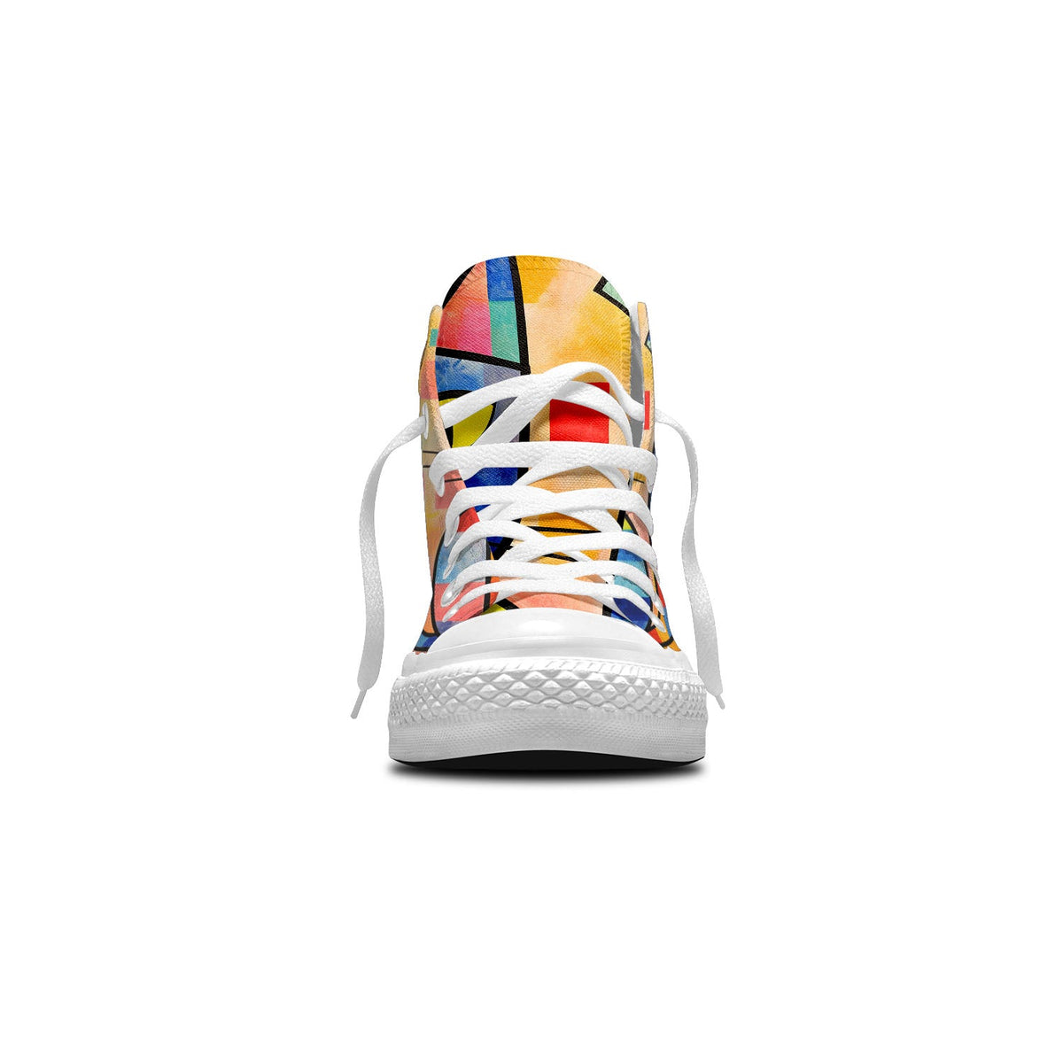 Pasarela creativa: da rienda suelta a tu imaginación con estas zapatillas de lona de caña alta: moda unisex adornada con el encanto y la originalidad de los estampados inspirados en gatos