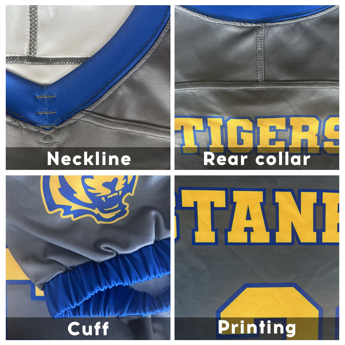 Camiseta de fútbol personalizada con nombre y número del equipo impresos en color verde