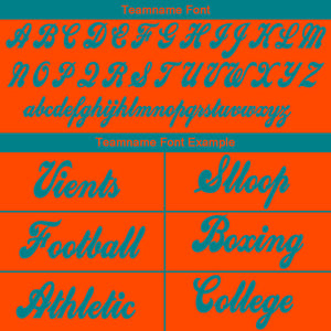 custom authentic drift fashion football jersey orange-aqua mesh