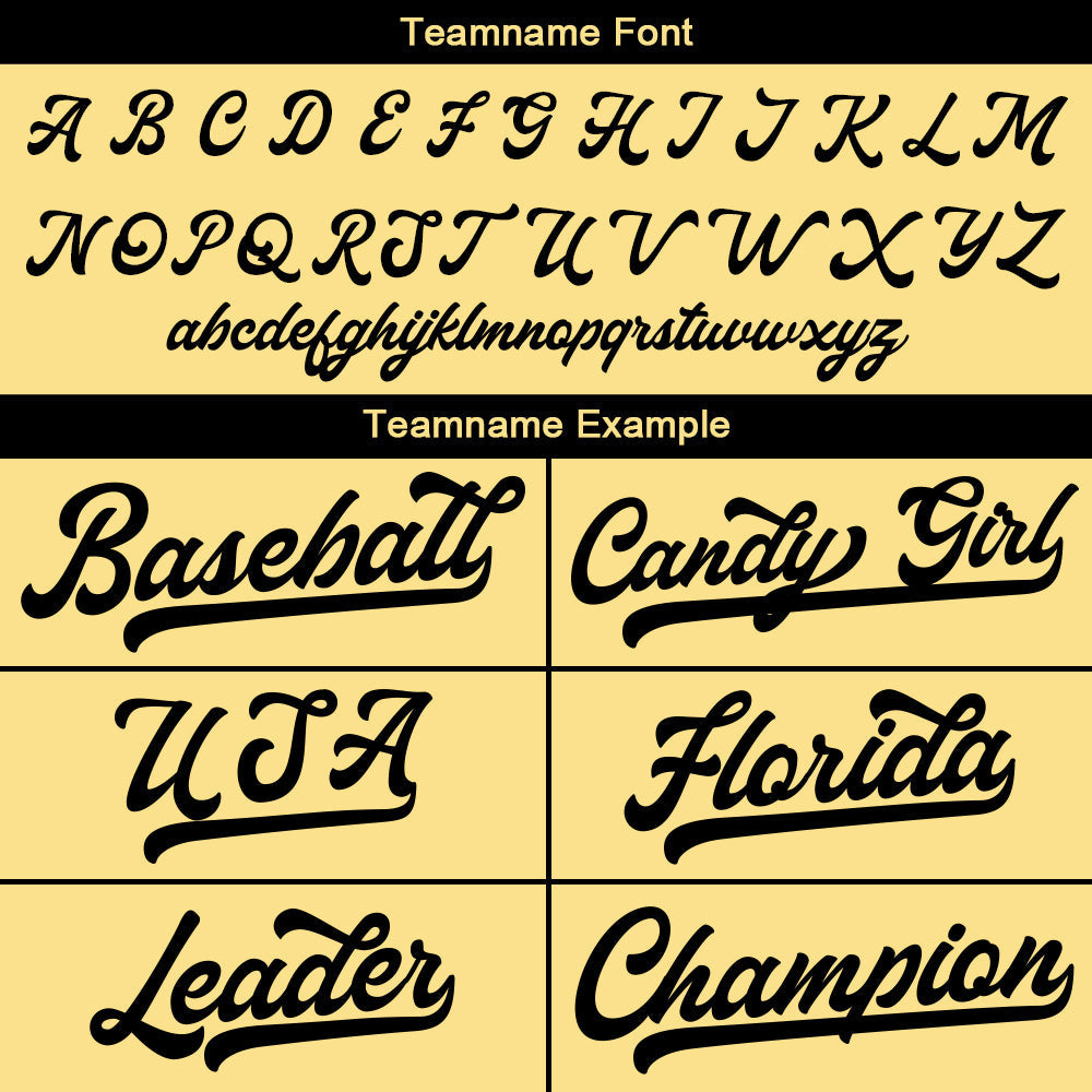 Camiseta de béisbol personalizada con diseño bordado & estilo hip hop & color oro y negro