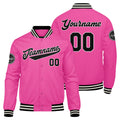 Chaqueta universitaria personalizada estilo Letterman para hombres-mujeres y jóvenes-color rosa