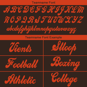 custom authentic gradient fashion football jersey brown-orange-white
