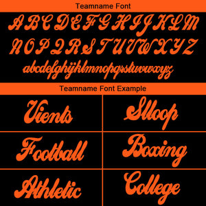 custom authentic drift fashion football jersey black-orange mesh