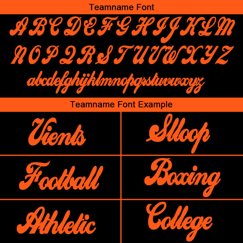 custom authentic drift fashion football jersey black-orange mesh