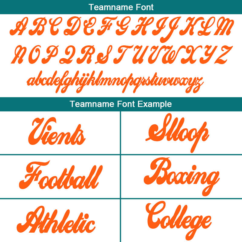 custom authentic split fashion football jersey aqua-white-orange mesh