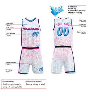 Uniforme de baloncesto blanco personalizado con tu logotipo-nombre y número impresos