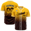 Camisetas de béisbol personalizadas con degradado nombre número y logotipo