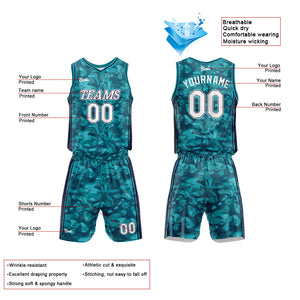 Uniforme de baloncesto verde personalizado con tu logotipo-nombre y número impresos