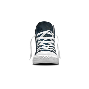 Zapatillas de lona Midnight Sky Mid para hombre y mujer: Adéntrate en la elegancia de la noche