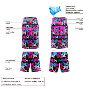 Uniforme de baloncesto rosa palo personalizado con tu logotipo-nombre y número impresos
