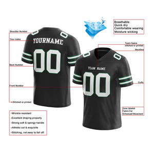 customized authentic football jersey white blue-red mesh