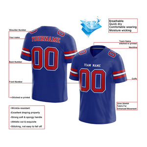 customized authentic football jersey black red -white mesh