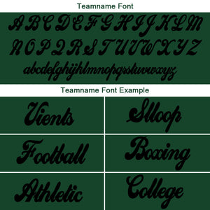 custom authentic split fashion football jersey green-white-black