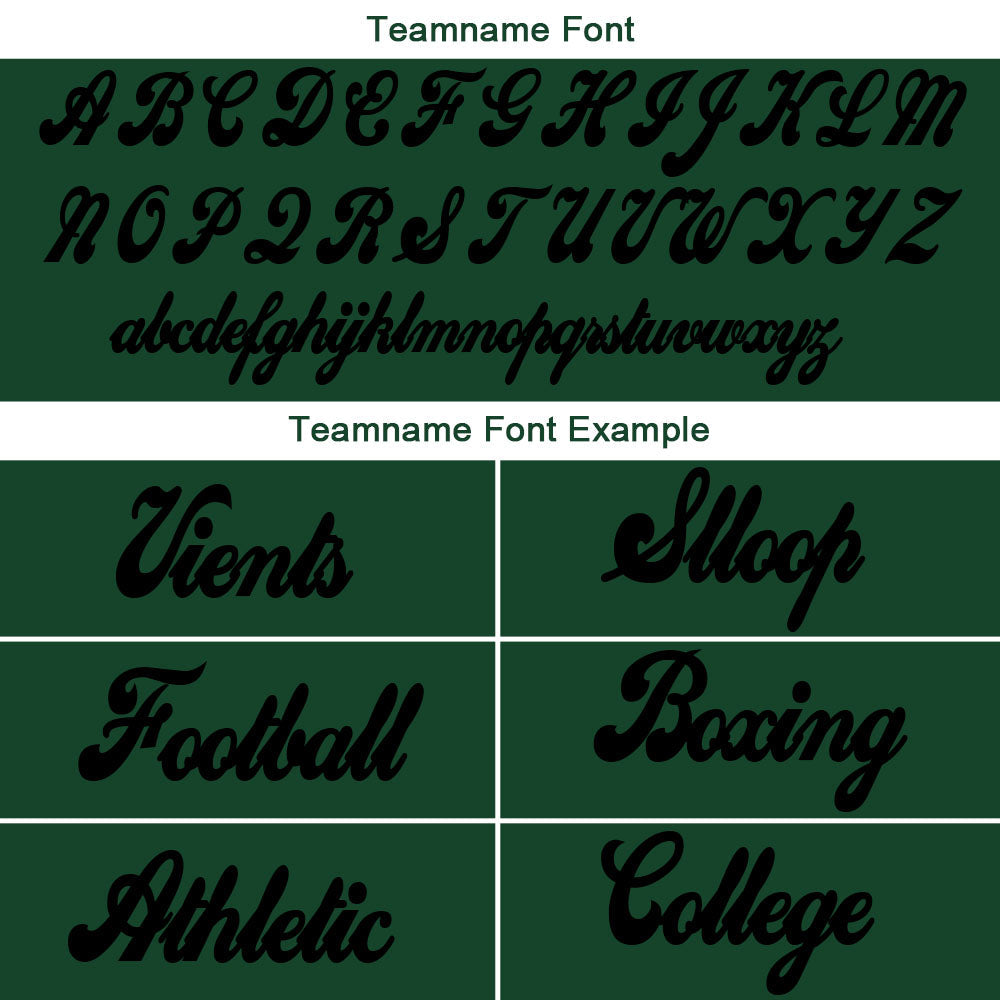 custom authentic split fashion football jersey green-white-black