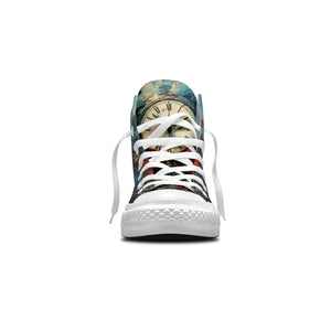 Resalta tu estilo con zapatillas de lona de media caña para hombre y mujer Reloj