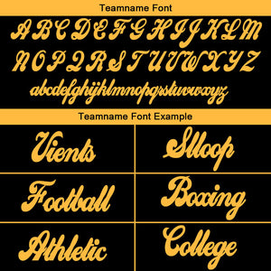 custom authentic split fashion football jersey black-yellow-white
