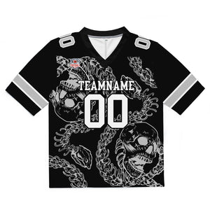 Camiseta de fútbol personalizada con nombre y número del equipo bordados y estampados-color gris hueso