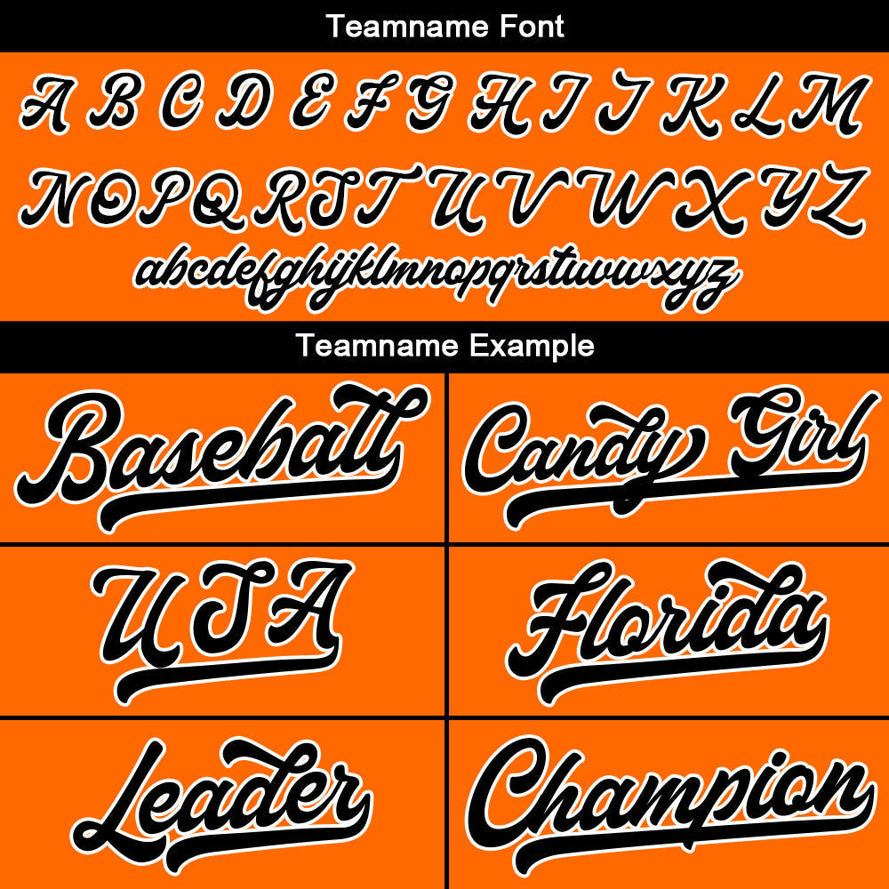 Camiseta de béisbol naranja con dise?o personalizado estampado a todo color