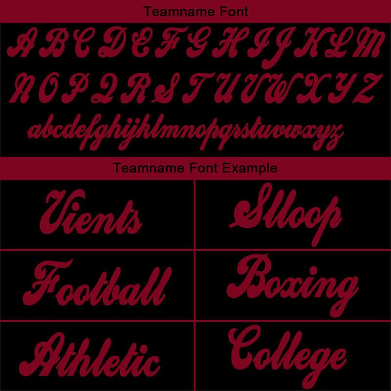 custom authentic drift fashion football jersey black-red mesh