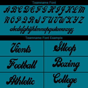 custom authentic drift fashion football jersey teal-black mesh