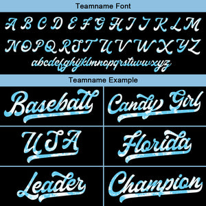Camisetas de béisbol negras personalizadas con diseño bordado y estilo hip hop