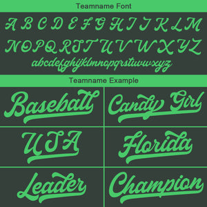 Camiseta de béisbol personalizada con diseño bordado & estilo hip hop & color gris oscuro-verde