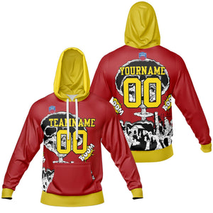 Sudadera con capucha degradada personalizada para hombre-mujer-niña o niño Imprime tu logotipo-nombre y número