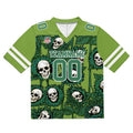 Camiseta de fútbol personalizada con nombre y número del equipo bordados a mano -Verde girasol