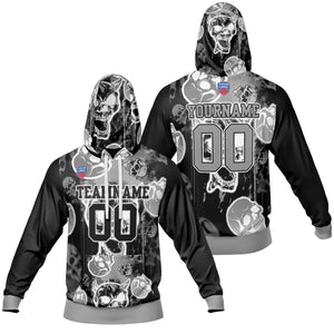 Sudadera con capucha degradada personalizada para hombre-mujer-niña o niño Imprime tu logotipo-nombre y número