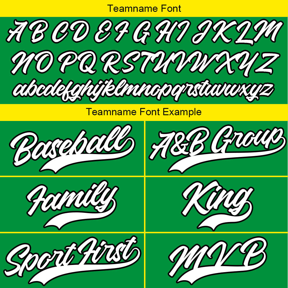 Dise?o personalizado de camiseta de béisbol verde con estampado completo