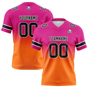 Camisetas de fútbol personalizadas con degradado-nombre-número y logotipo para adultos-niños y equipos