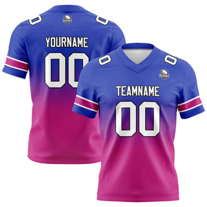 Camisetas de fútbol personalizadas con degradado-nombre-número y logotipo para adultos-niños y equipos