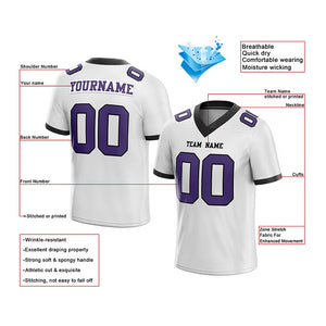 custom authentic football jersey red white-navy mesh